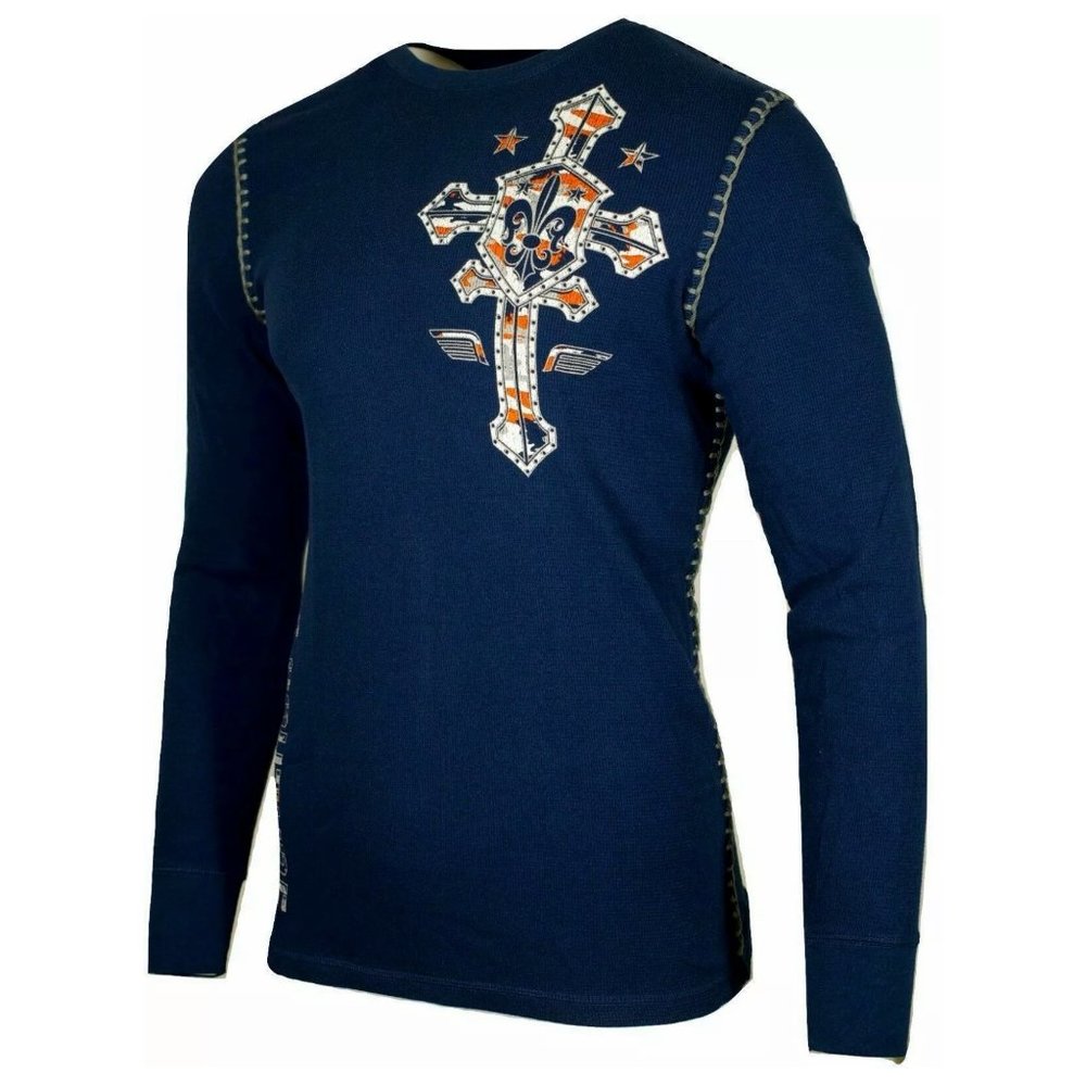 Xtreme Couture AFFLICTION Men's Thermal L/S SOLDIE - Picture 8 of 11